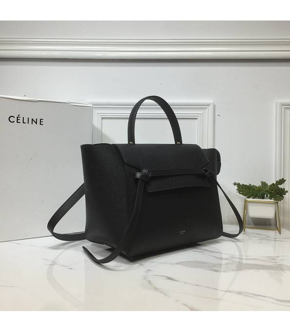 Celine Black Original Palm Veins Leather Mini Belt Bag