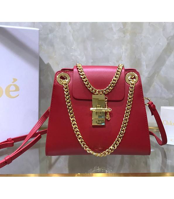 Chloe Annie Red Original Calfskin Leather Mini Shoulder Bag