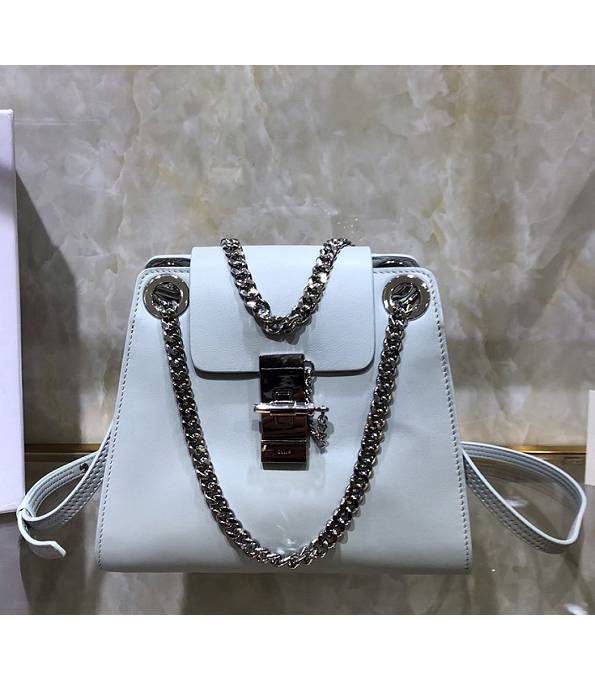 Chloe Annie White Original Calfskin Leather Mini Shoulder Bag