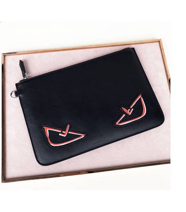 Fendi Red Eye Bugs With Original Calfskin Leather 29cm Clutch