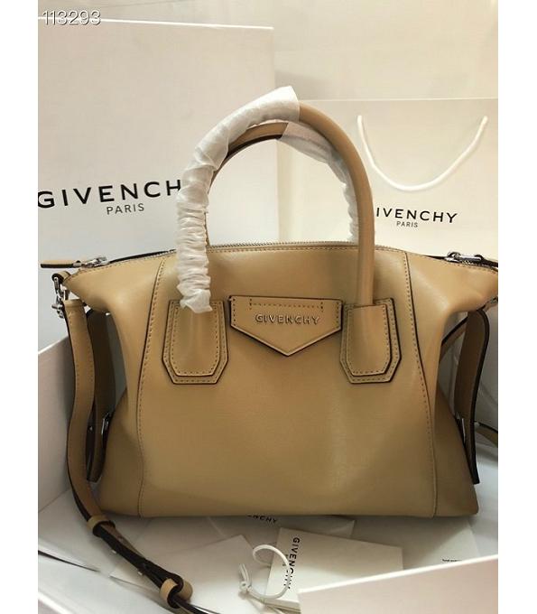 Givenchy Antigona Soft Apricot Original Smooth Real Leather 30cm Medium Tote Bag