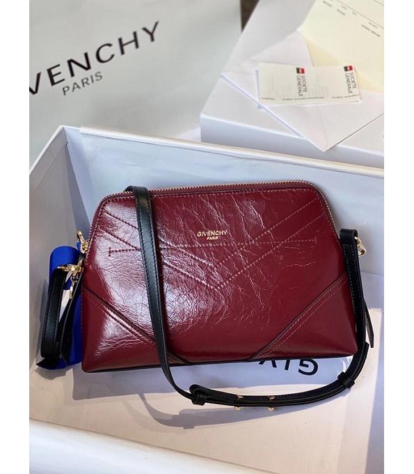 Givenchy Xbody Dark Red Original Oil Wax Real Leather Shoulder Bag