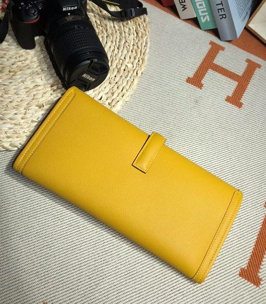 Hermes Jige Elan 29 Yellow Imported Epsom Calfskin Clutch