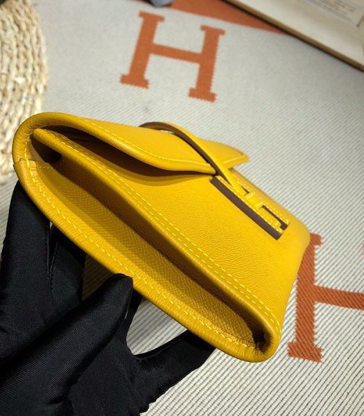 Hermes Jige Elan 29 Yellow Imported Epsom Calfskin Clutch