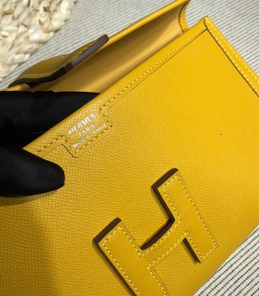 Hermes Jige Elan 29 Yellow Imported Epsom Calfskin Clutch