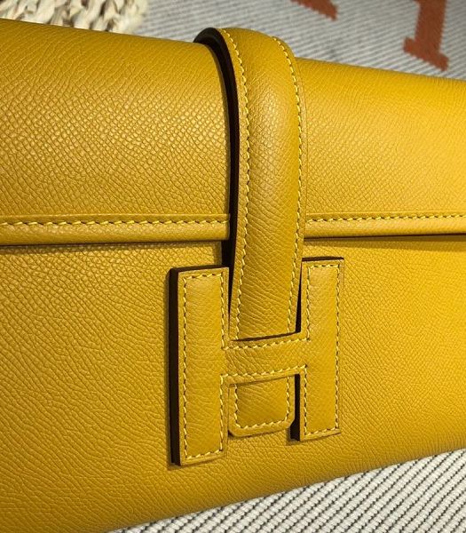 Hermes Jige Elan 29 Yellow Imported Epsom Calfskin Clutch