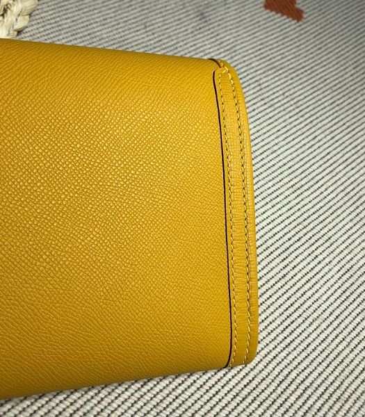 Hermes Jige Elan 29 Yellow Imported Epsom Calfskin Clutch