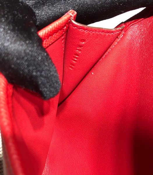 Hermes Jige Elan 29 Red Imported Epsom Calfskin Clutch