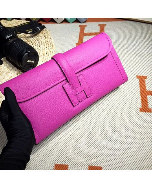 Hermes Jige Elan 29 Fuchsia Imported Epsom Calfskin Clutch