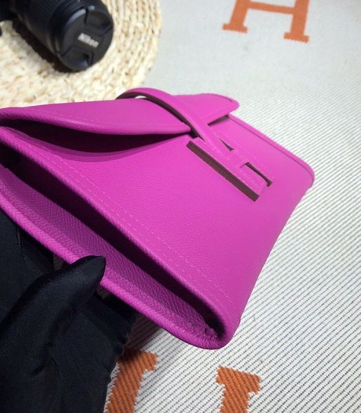 Hermes Jige Elan 29 Fuchsia Imported Epsom Calfskin Clutch