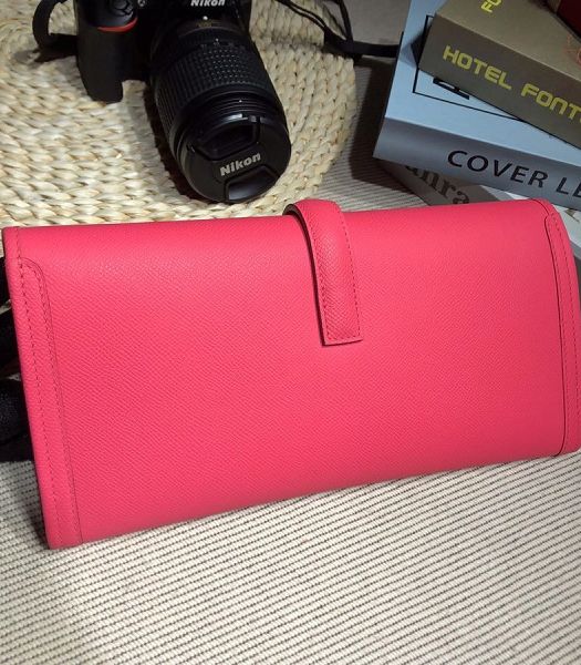 Hermes Jige Elan 29 Lipstick Pink Imported Epsom Calfskin Clutch