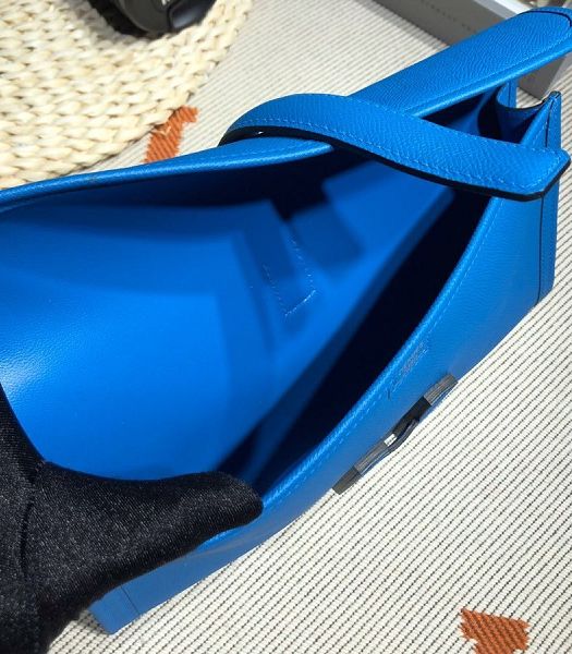 Hermes Jige Elan 29 Blue Imported Epsom Calfskin Clutch