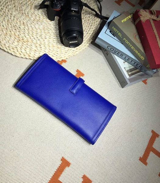 Hermes Jige Elan 29 Eletric Blue Imported Epsom Calfskin Clutch