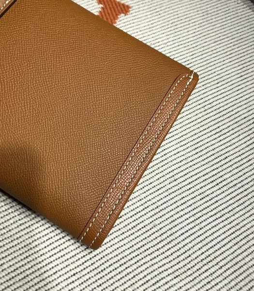 Hermes Jige Elan 29 Brown Imported Epsom Calfskin Clutch