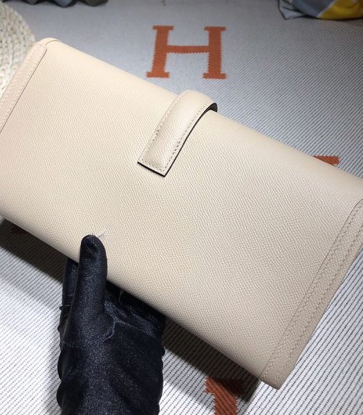 Hermes Jige Elan 29 Light Grey Imported Epsom Calfskin Clutch