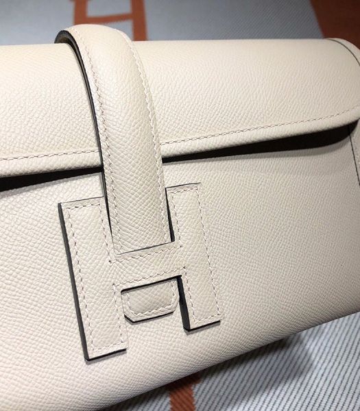Hermes Jige Elan 29 Light Grey Imported Epsom Calfskin Clutch