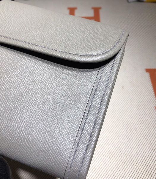 Hermes Jige Elan 29 Iron Grey Imported Epsom Calfskin Clutch