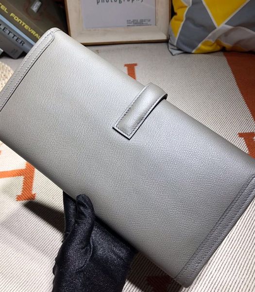 Hermes Jige Elan 29 Iron Grey Imported Epsom Calfskin Clutch