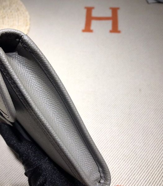 Hermes Jige Elan 29 Iron Grey Imported Epsom Calfskin Clutch