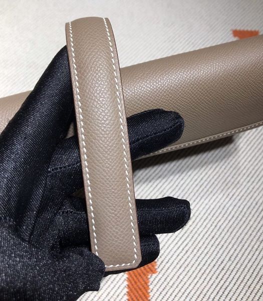 Hermes Jige Elan 29 Elephant Grey Imported Epsom Calfskin Clutch