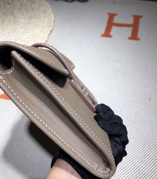 Hermes Jige Elan 29 Elephant Grey Imported Epsom Calfskin Clutch
