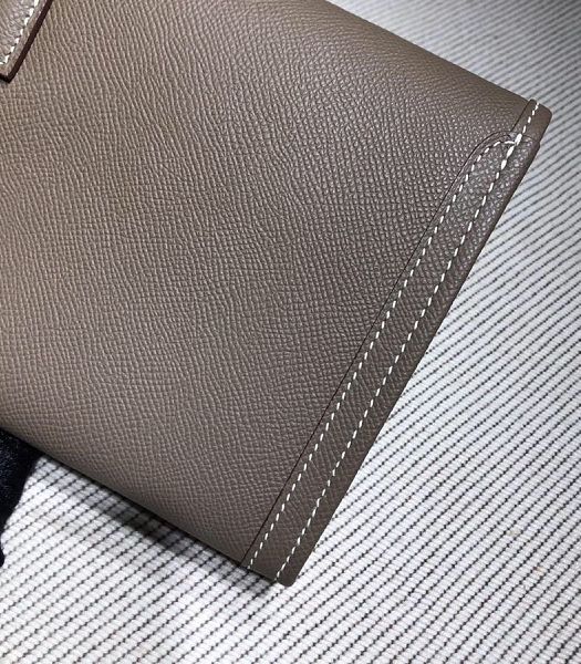 Hermes Jige Elan 29 Elephant Grey Imported Epsom Calfskin Clutch