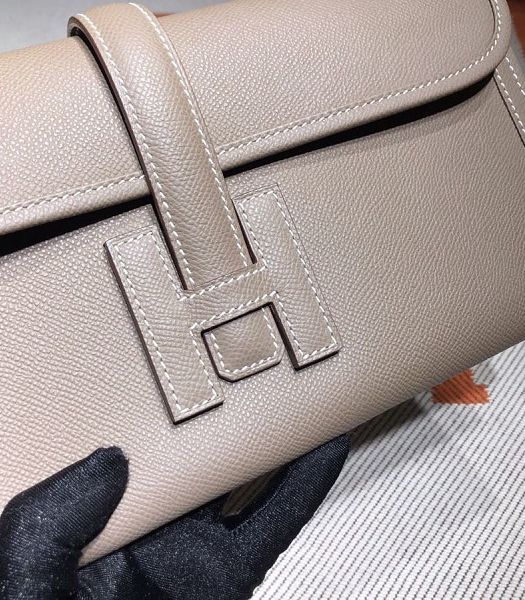 Hermes Jige Elan 29 Elephant Grey Imported Epsom Calfskin Clutch