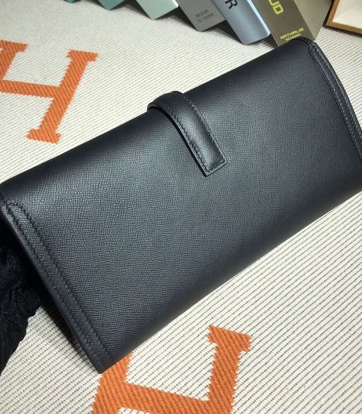 Hermes Jige Elan 29 Black Imported Epsom Calfskin Clutch