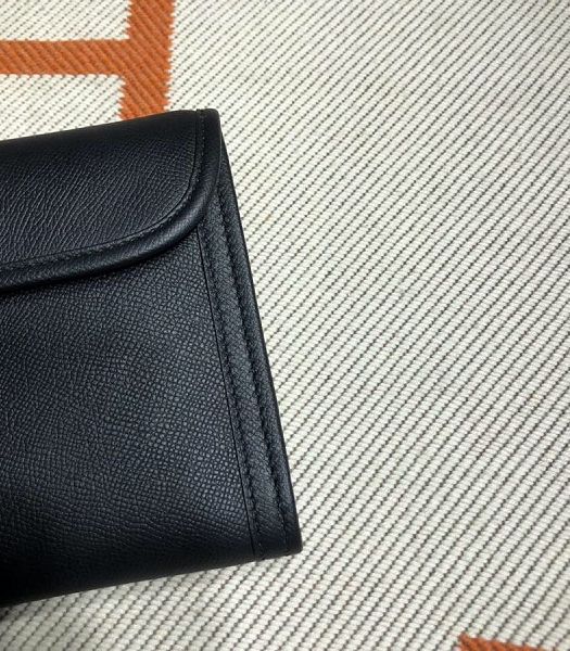 Hermes Jige Elan 29 Black Imported Epsom Calfskin Clutch