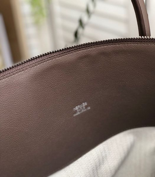 Hermes Bolide 45cm Bag Khaki Imported Leather