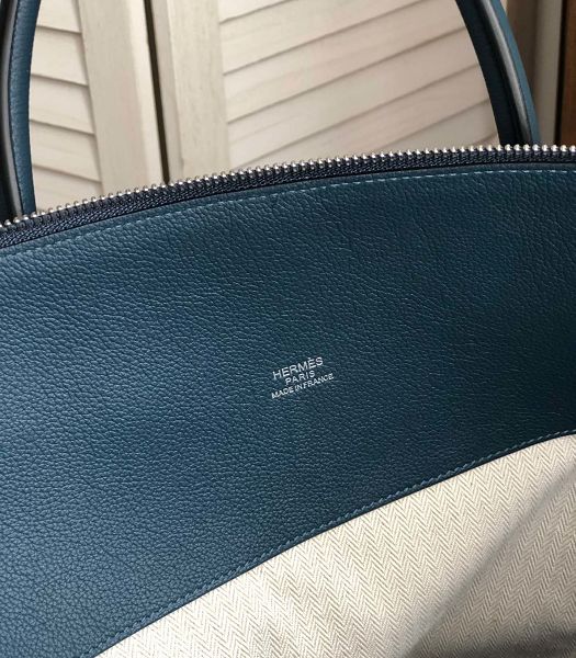 Hermes Bolide 45cm Bag Dark Blue Imported Leather