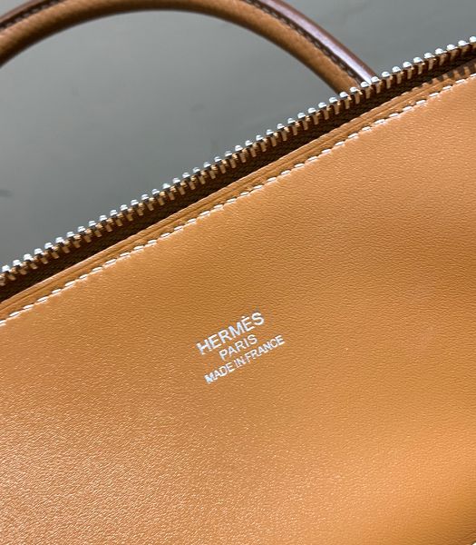 Hermes Bolide 1923 30cm Bag Brown Imported Togo Leather