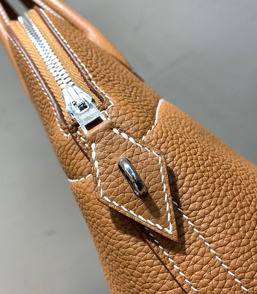 Hermes Bolide 1923 30cm Bag Brown Imported Togo Leather