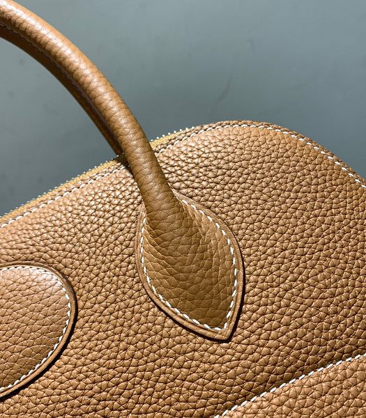 Hermes Bolide 1923 30cm Bag Brown Imported Togo Leather