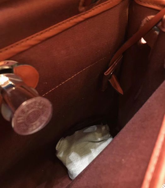 Hermes Herbag Red Coffee Canvas With Imported Leather 31 Zip Tote Handbag
