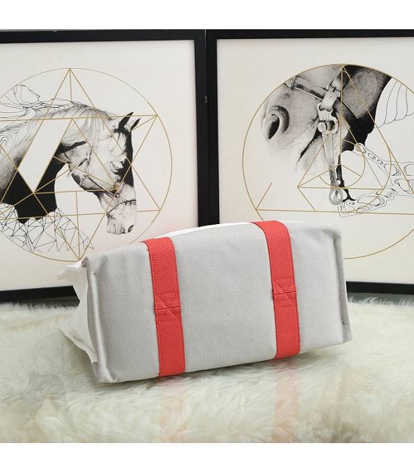 Hermes Adada White/Red Original Printed Cotton Nappy Bag