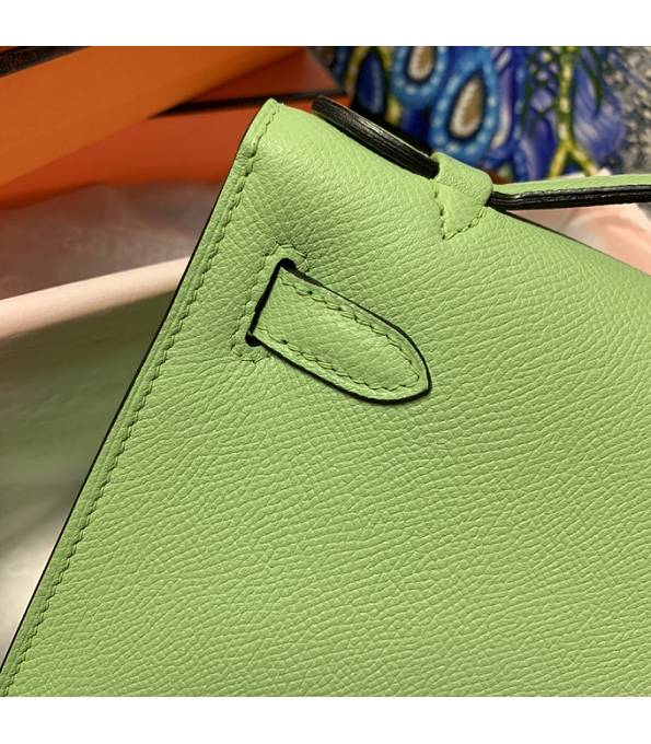 Hermes Kelly Pochette 22cm Bag Apple Green Original Epsom Palm Leather Golden Metal