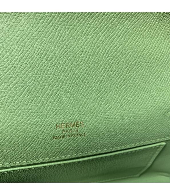 Hermes Kelly Pochette 22cm Bag Apple Green Original Epsom Palm Leather Golden Metal