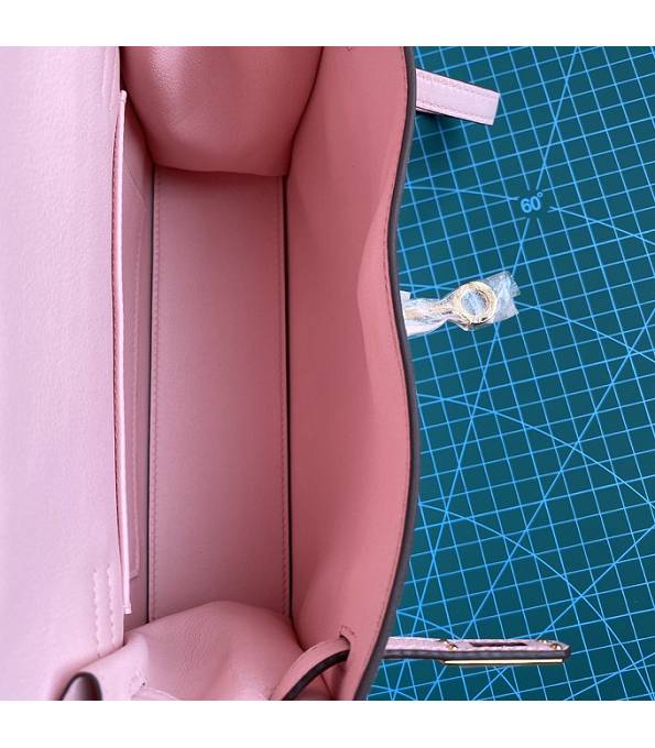 Hermes Kelly 22cm DanSe Pink Original Swift Leather Golden Metal Handbag