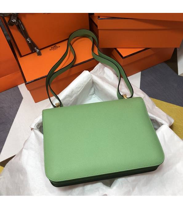 Hermes Constance 18cm Mini Bag Apple Green Original Palm Veins Leather Golden Metal
