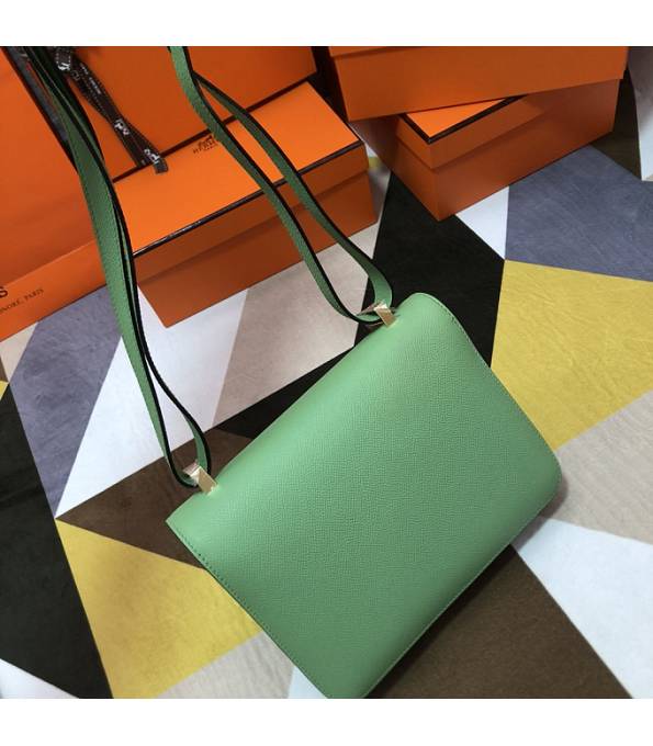 Hermes Constance 18cm Mini Bag Apple Green Original Palm Veins Leather Golden Metal
