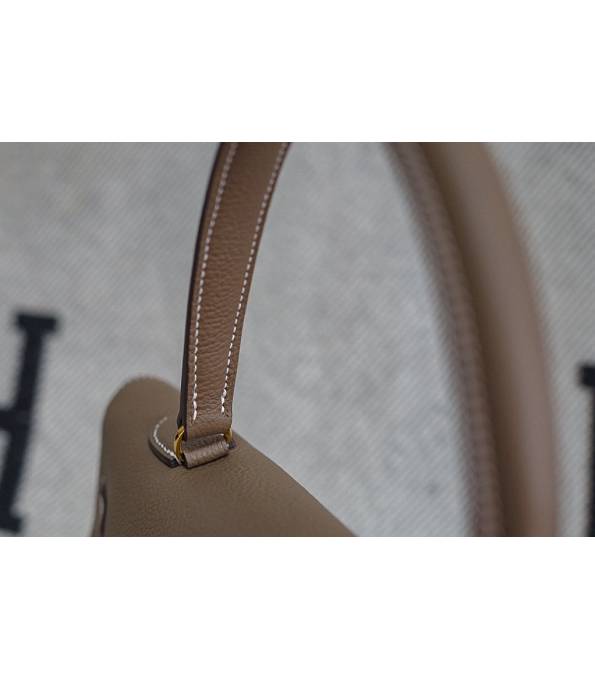 Hermes Kelly 42cm Bag Elephant Grey Original Swift Leather Golden Metal