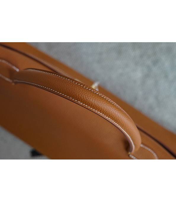 Hermes Kelly 42cm Bag Brown Original Swift Leather Golden Metal