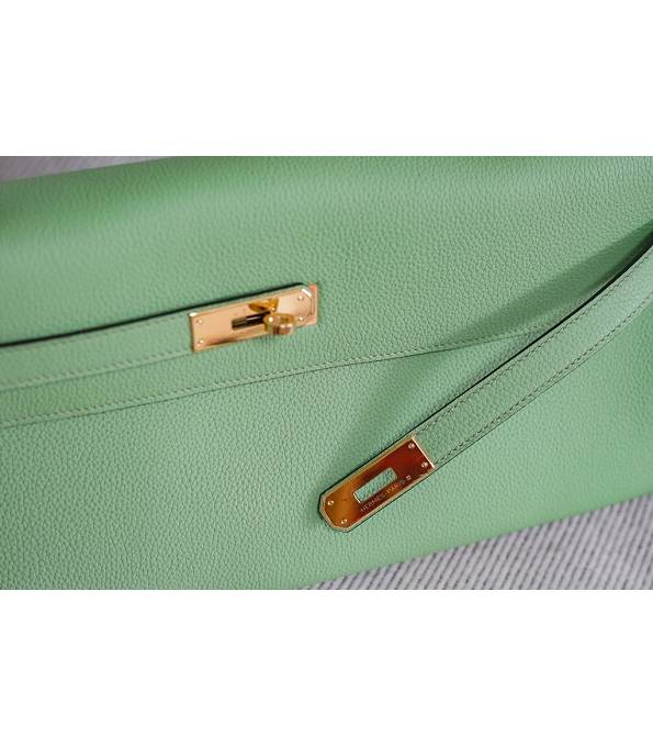 Hermes Kelly 42cm Bag Apple Green Original Swift Leather Golden Metal