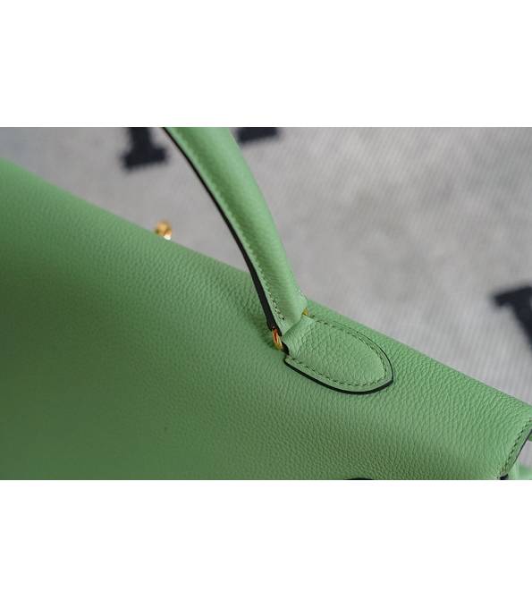 Hermes Kelly 42cm Bag Apple Green Original Swift Leather Golden Metal