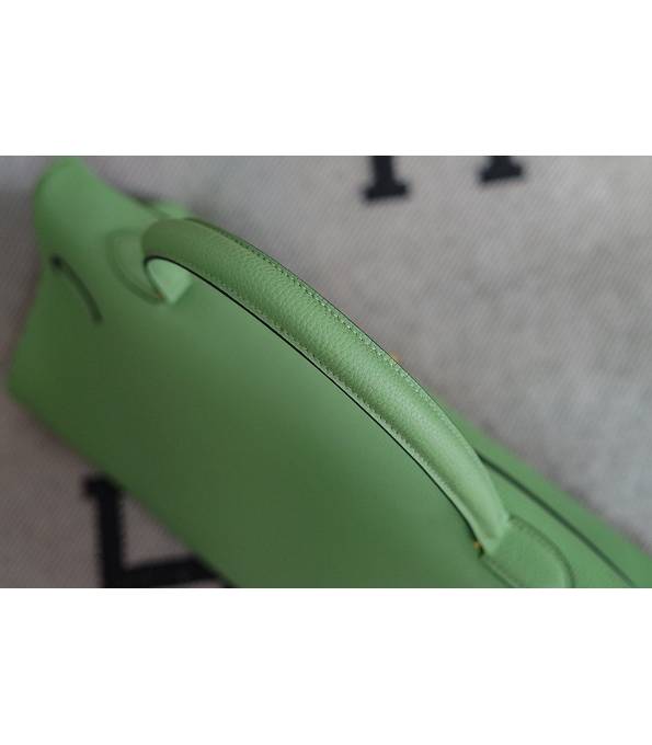 Hermes Kelly 42cm Bag Apple Green Original Swift Leather Golden Metal