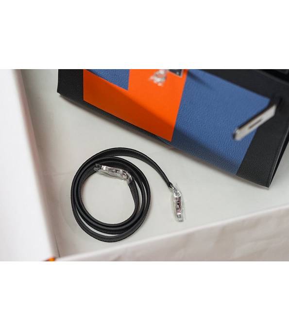 Hermes Kelly 28cm Bag Letter R Black Original Togo Leather Silver Metal