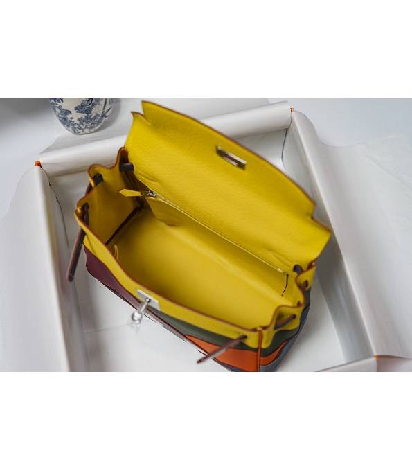 Hermes Kelly 28cm Bag Panda Colors Original Togo Leather Silver Metal
