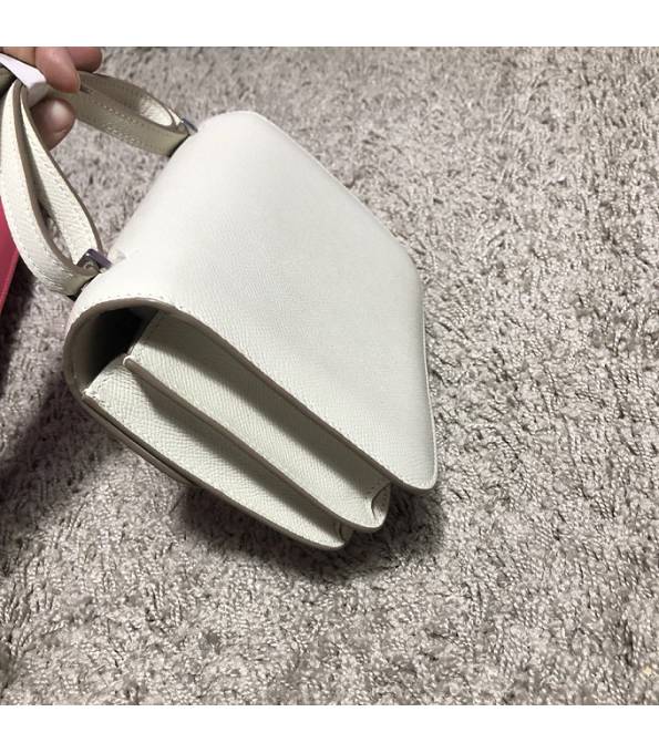 Hermes Constance 24cm Bag White Original Epsom Leather Silver Metal