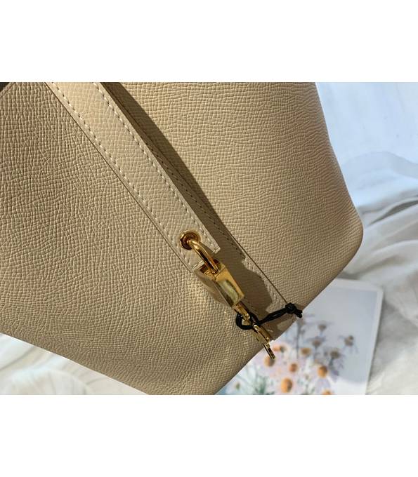 Hermes Mini Picotin Lock MM Bag White Original Epsom Leather Weave Handle